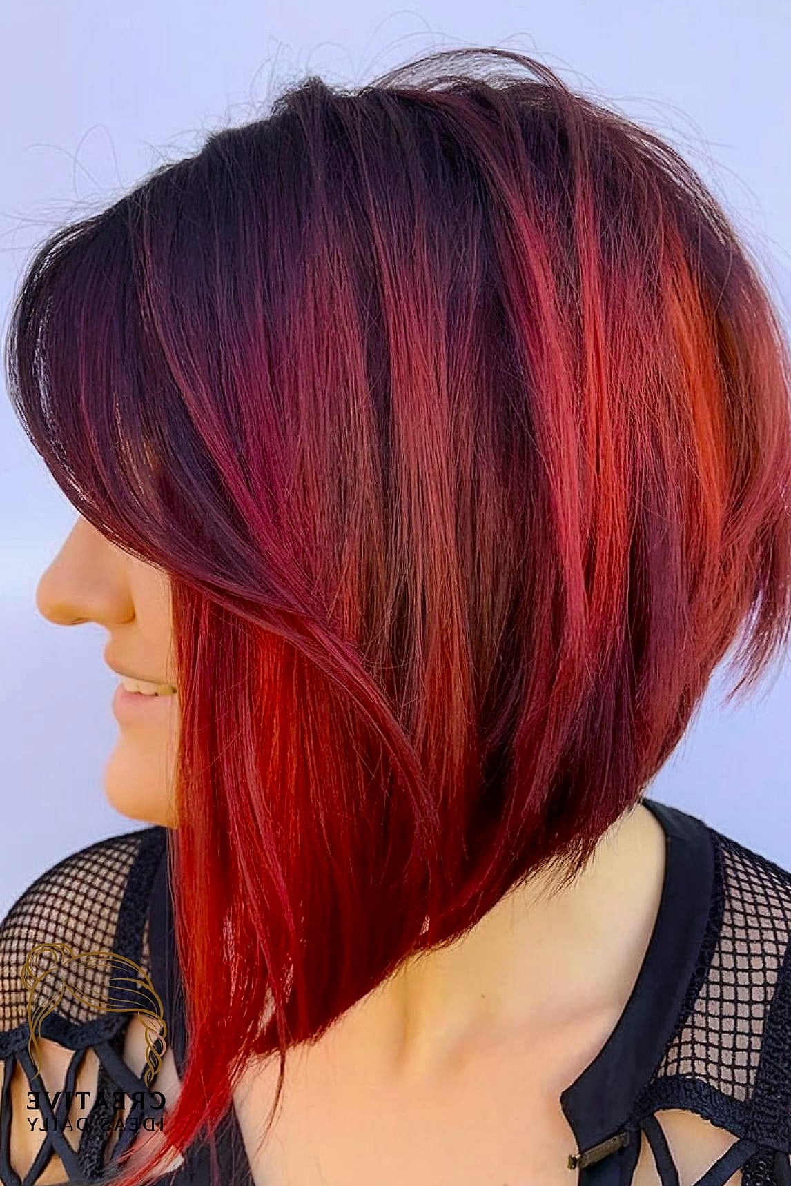 Angled Bob with Undercut Back