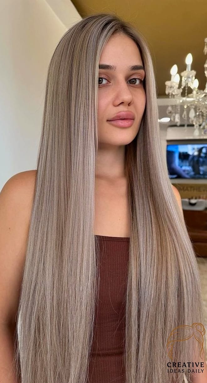 Ash Blonde Straight Crop