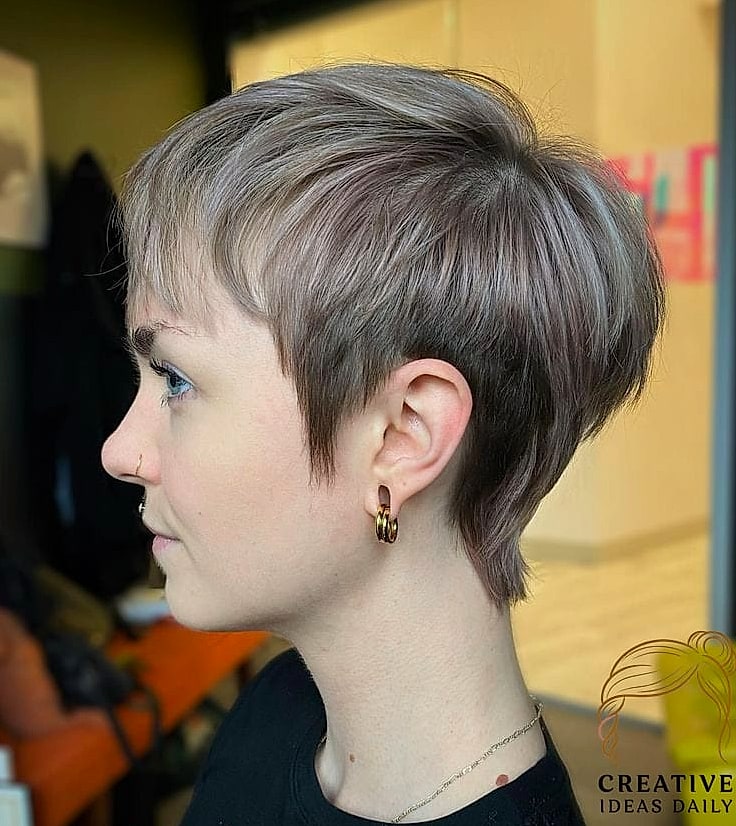 30 90S Pixie Cut Ideas You Need to Try Next 27 Ash Brown Pixie