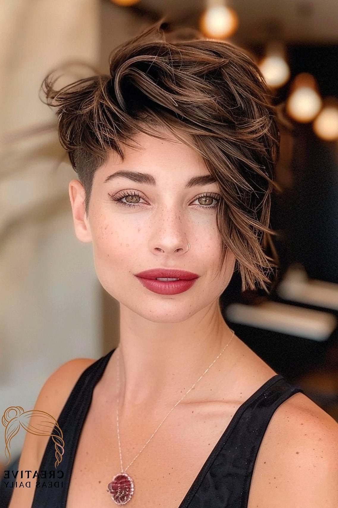 Asymmetrical Pixie Cut