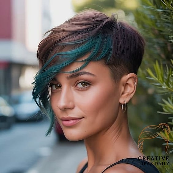 Asymmetrical Pixie Bob Haircut