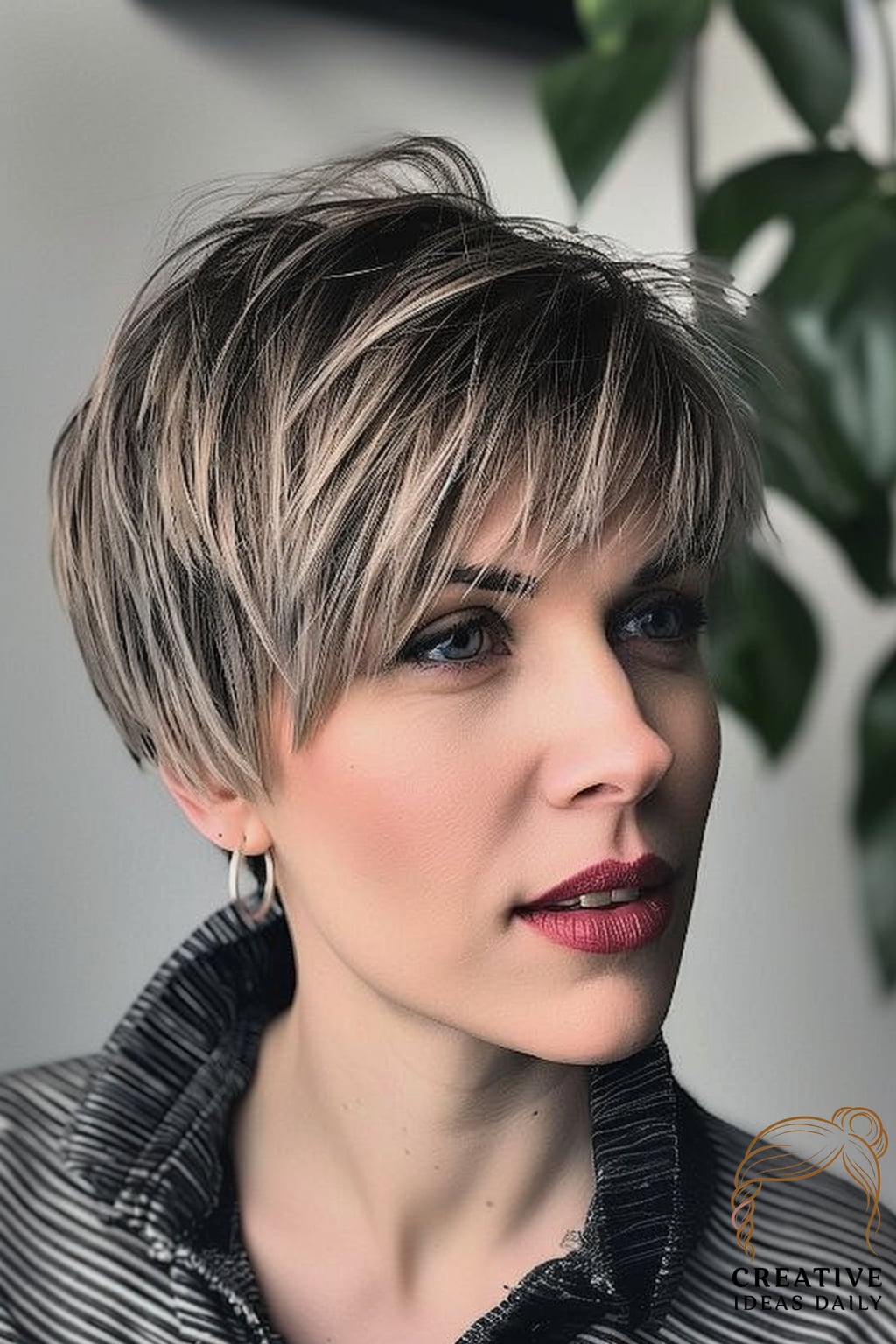 Balayage Feathered Pixie