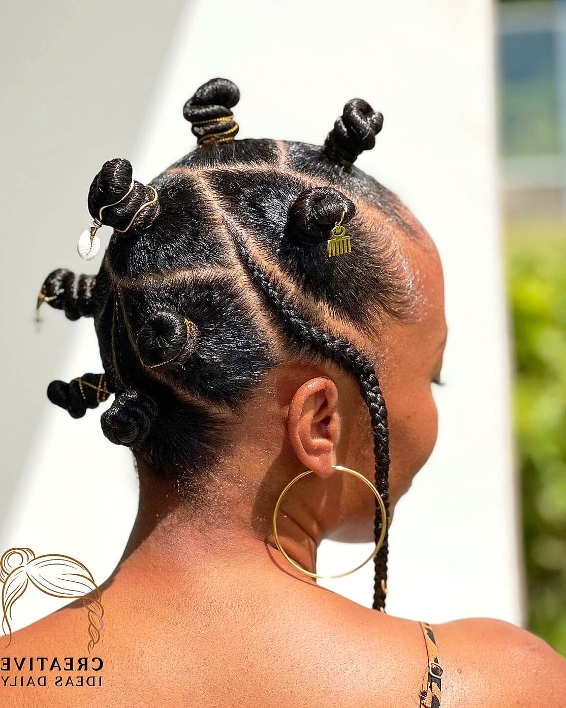 Bantu Knots on Short Hair