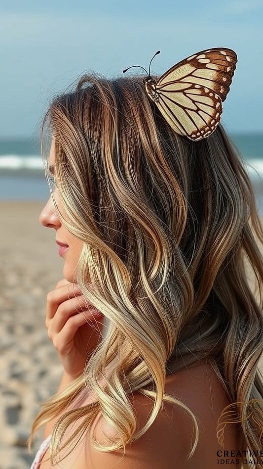Beachy Butterfly Waves Bob