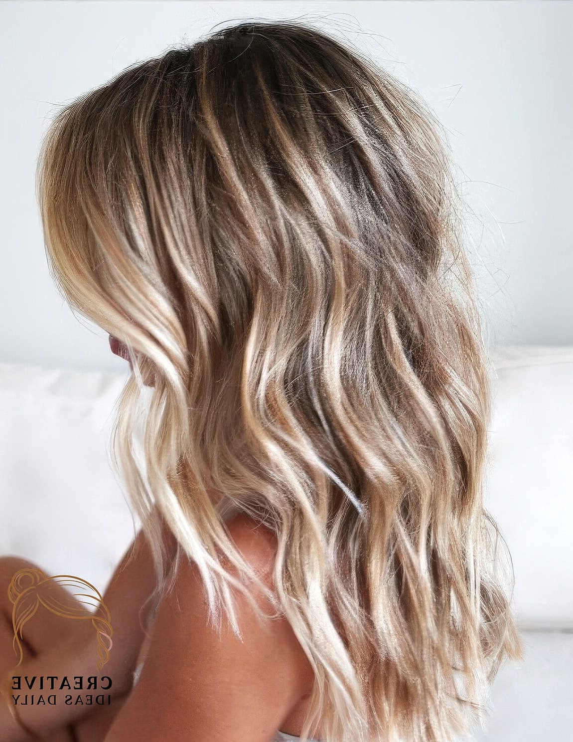 Beachy Waves With Balayage