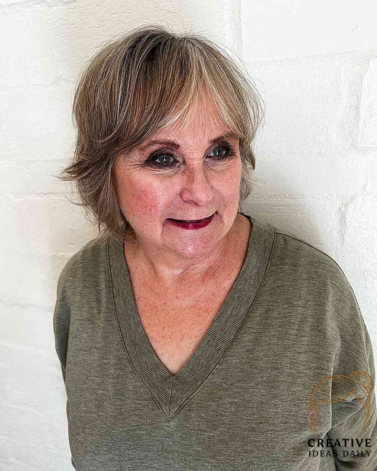 Blunt Bob with Curtain Fringe
