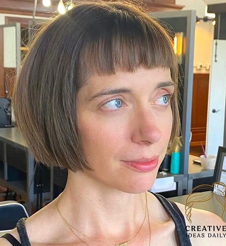 Blunt Bob with Bangs
