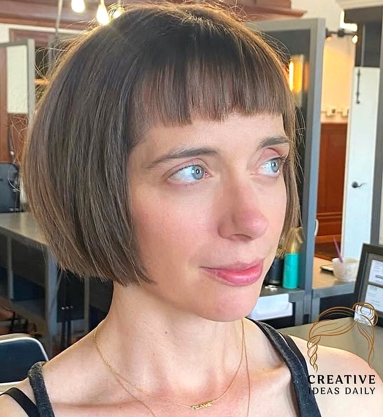 Blunt Bob with Bangs