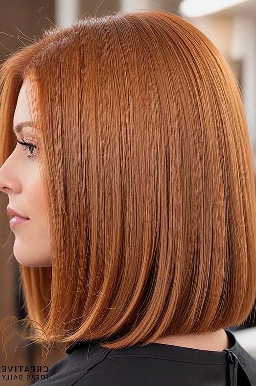 Blunt Bob with Sleek Finish