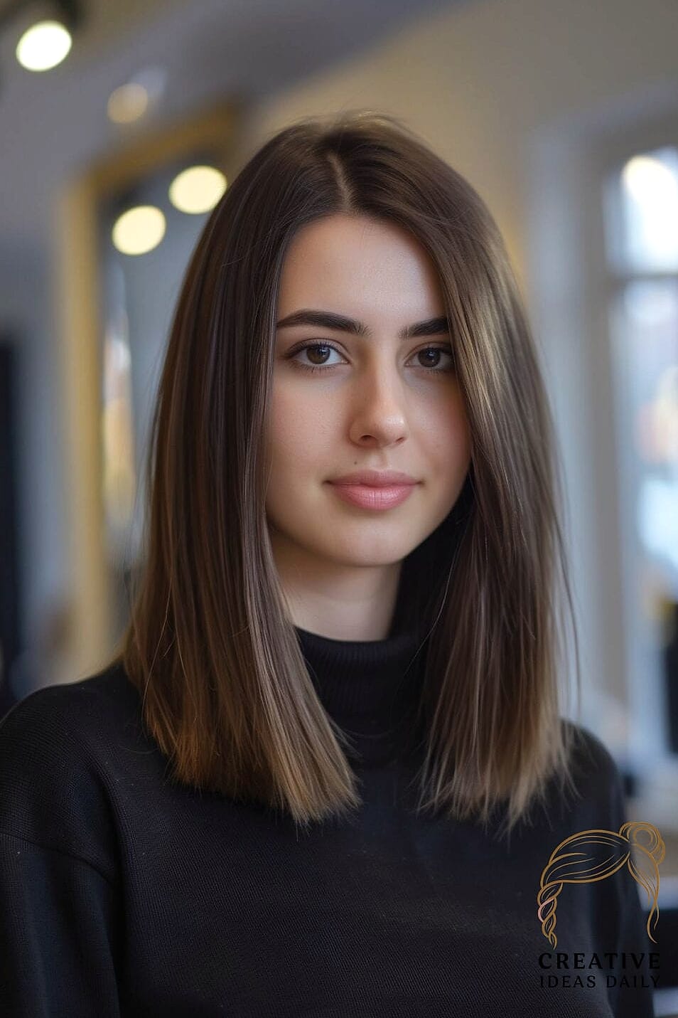 Blunt Cut With Face-Framing Layers