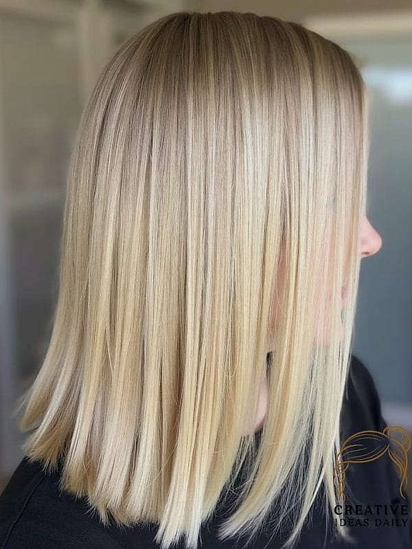Blunt Ends With Face-Framing Layers
