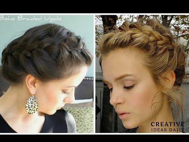 The Boho Braided Half-Bun