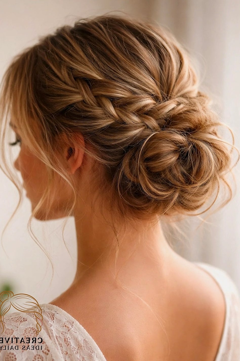 Braided Bun With Volume