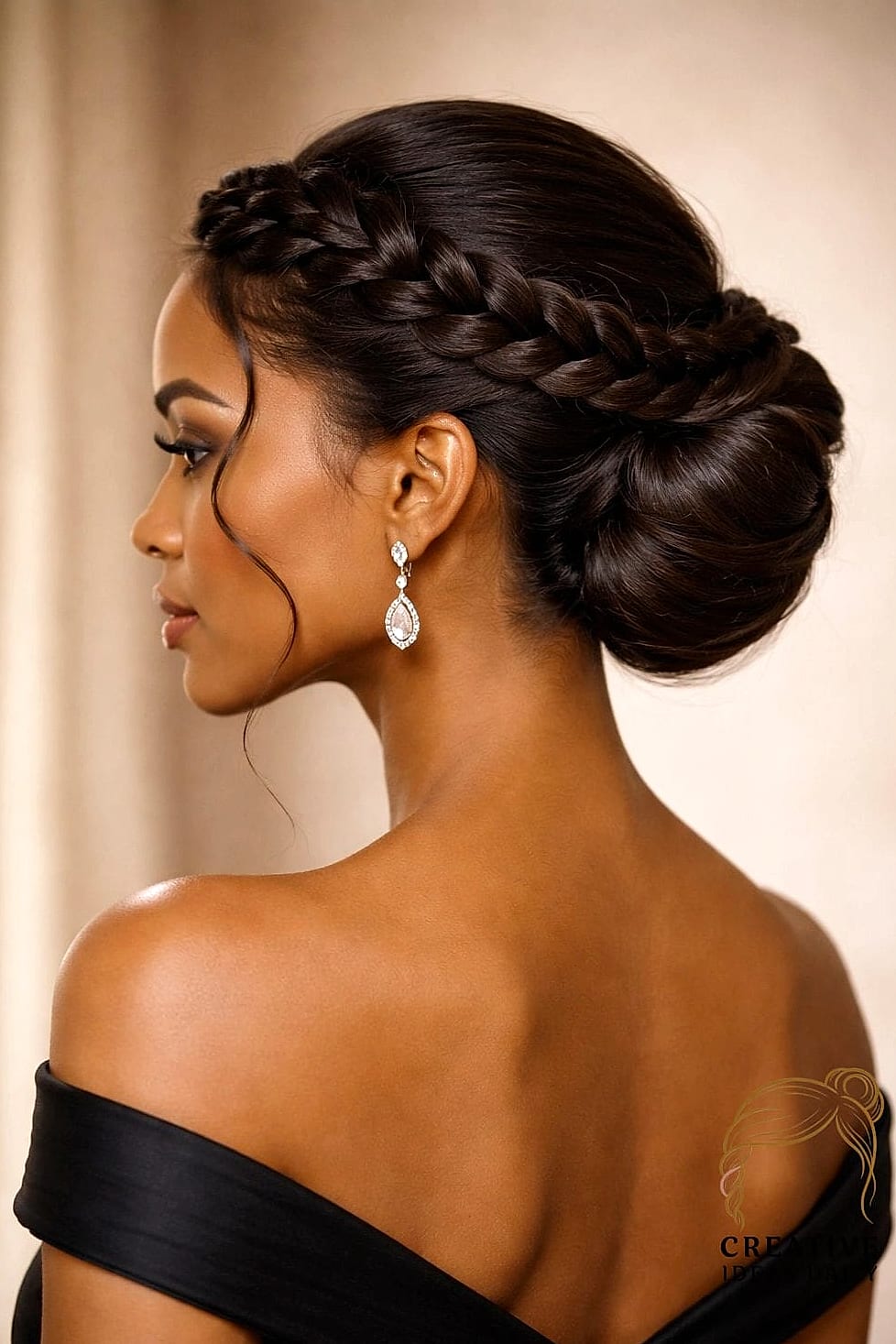21 Updos For Long Hair Ideas That Are Trending Right Now 20 Braided Halo With Loose Waves