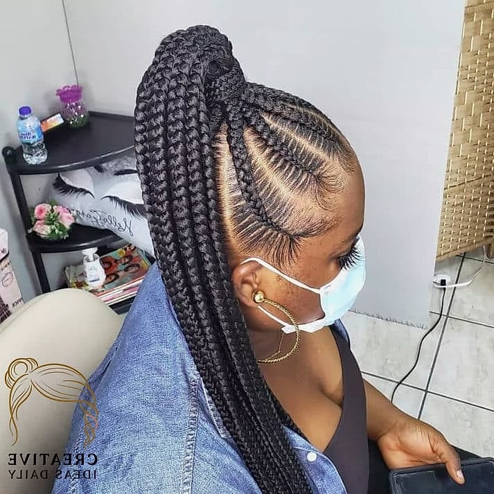 21 Updos For Long Hair Ideas That Are Trending Right Now 9 Braided Ponytail Wrap