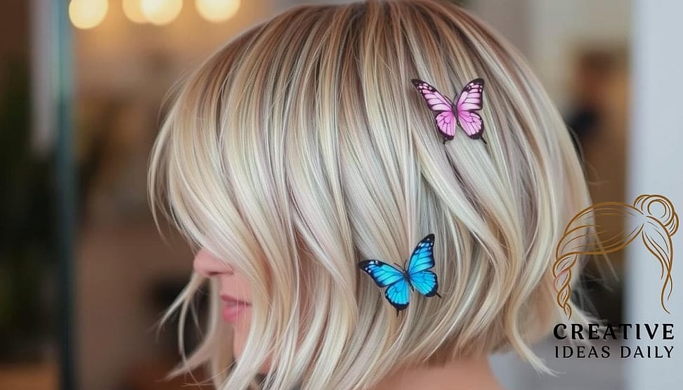 Butterfly Bob With Micro Bangs