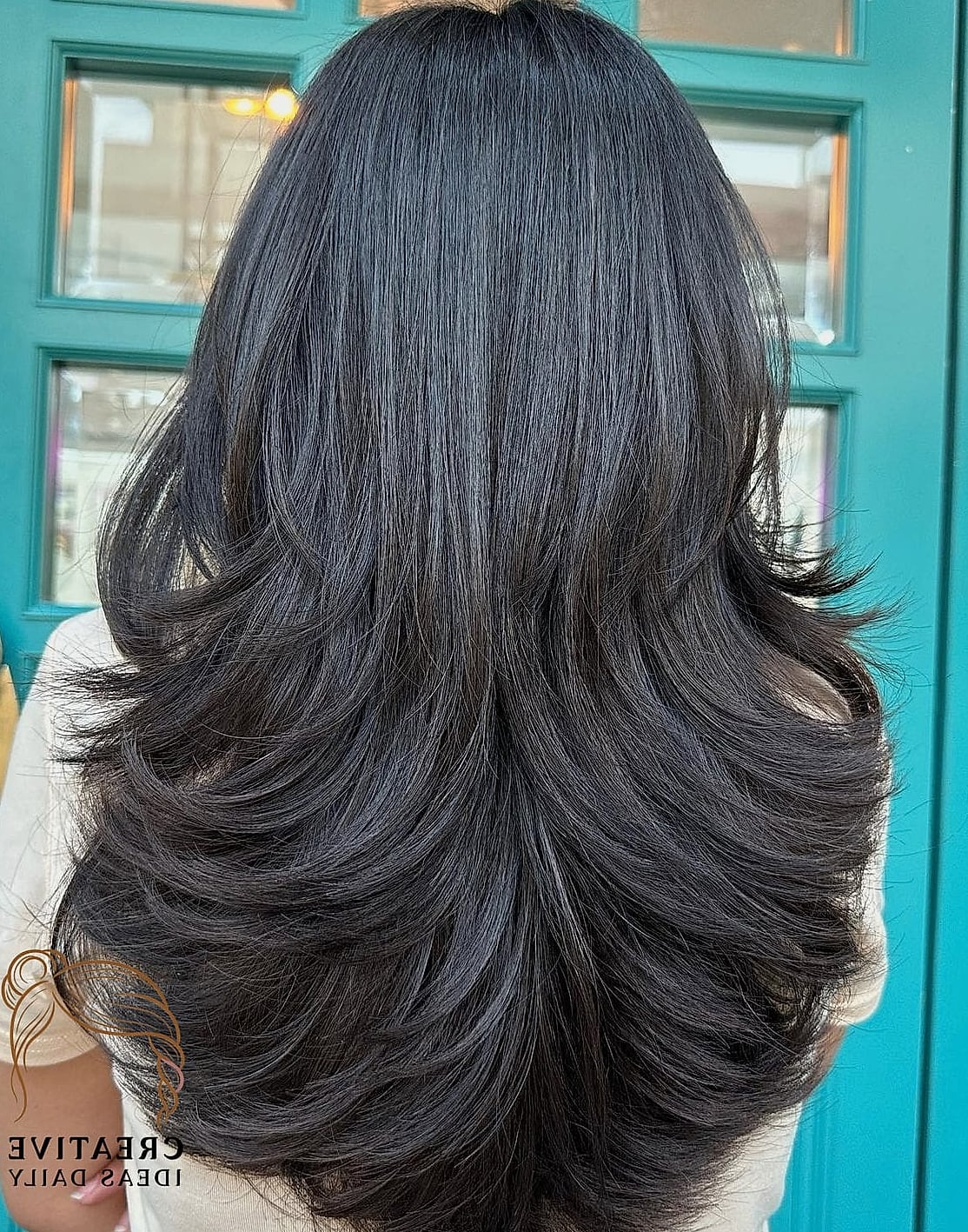 Butterfly Cut for Thick Hair with Removed Bulk