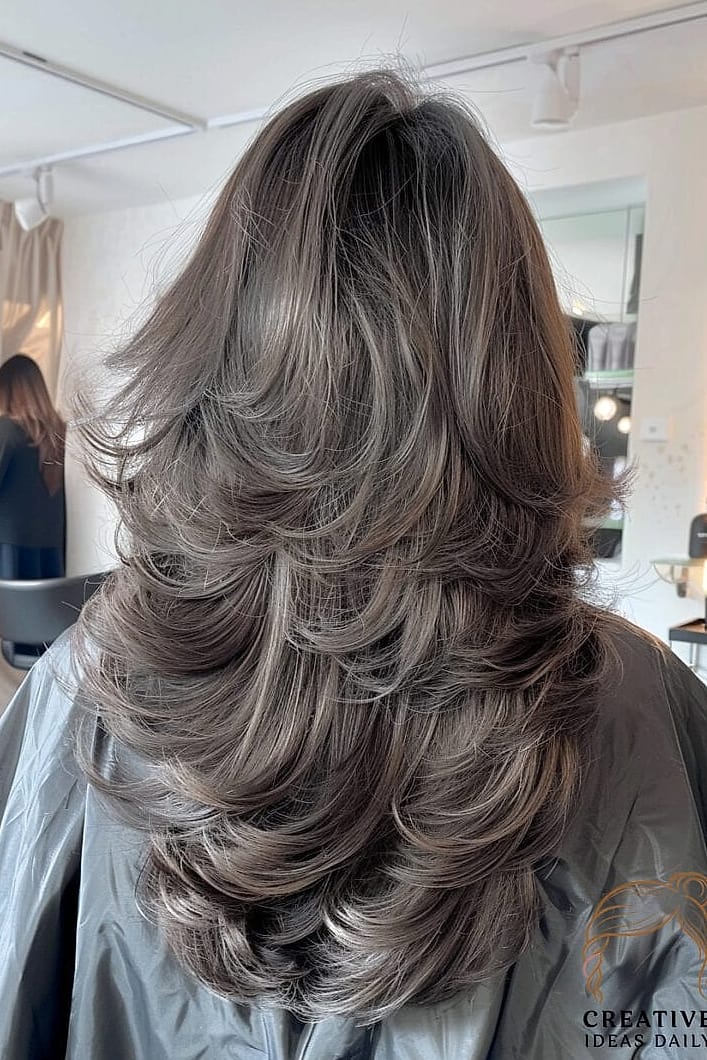 Butterfly Cut With Deep Side Part