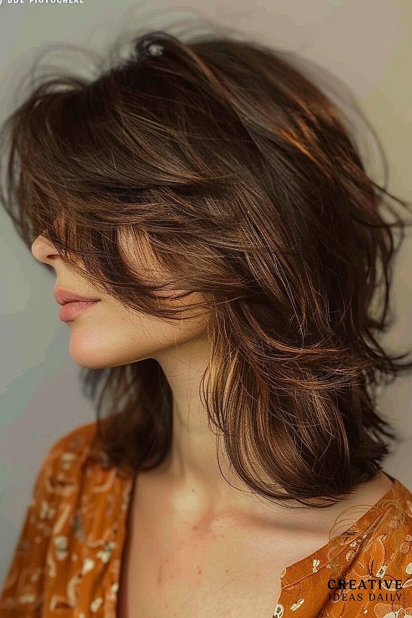 Butterfly Shag with Micro Bangs