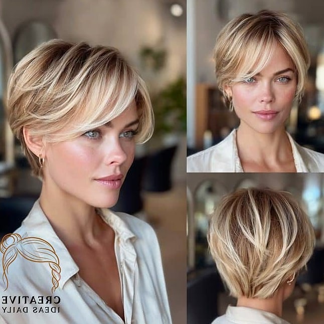 Buttery Blonde Pixie