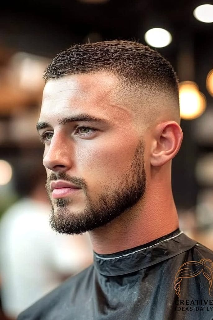 21 Short Hair Men Ideas That Are Trending Right Now 19 Buzzed Fade with Textured Top