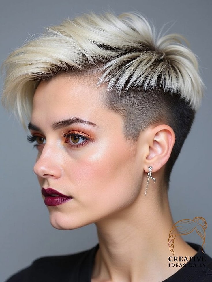 Buzzed Sides with Long Top Twist