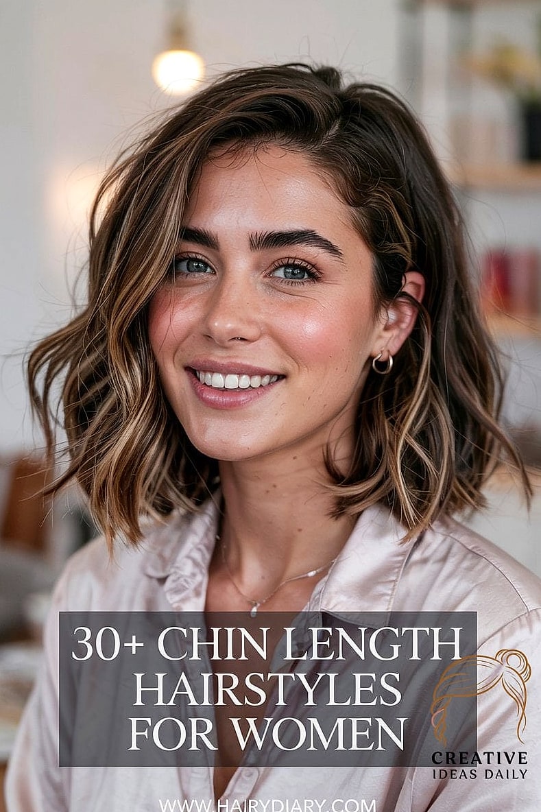 Chin-Length Bob With Highlights