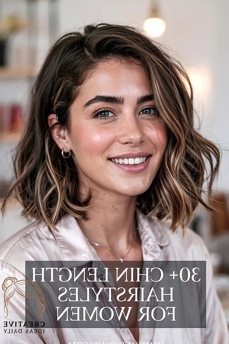 Chin-Length Bob with Waves