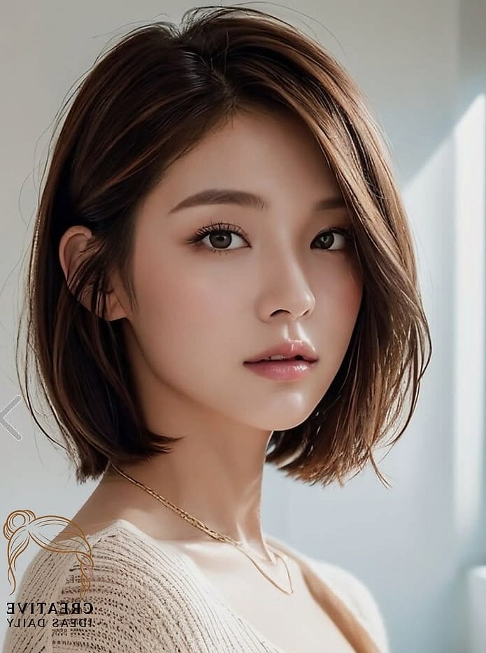 Chin-Length Bob with Curled Ends