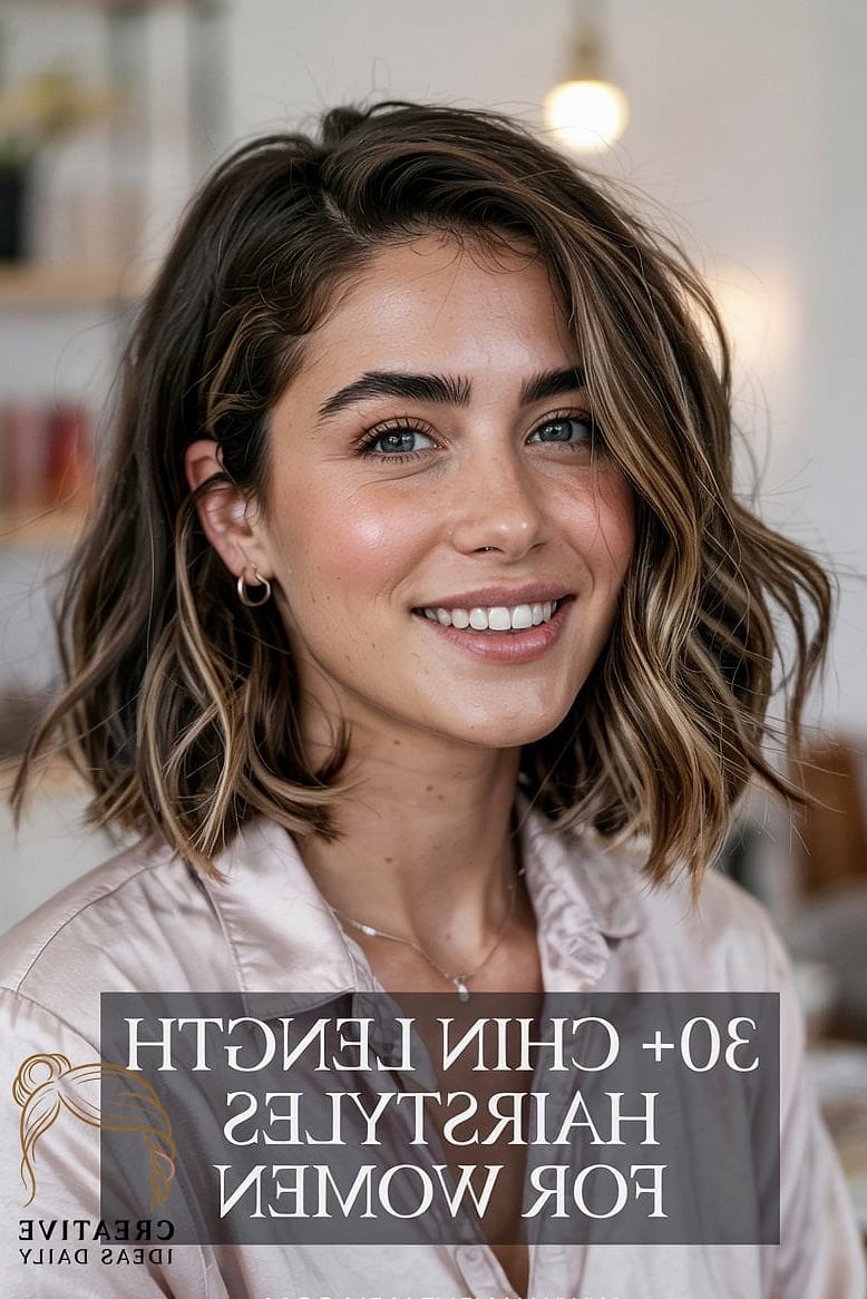 Chin-Length Bob with Blunt Ends