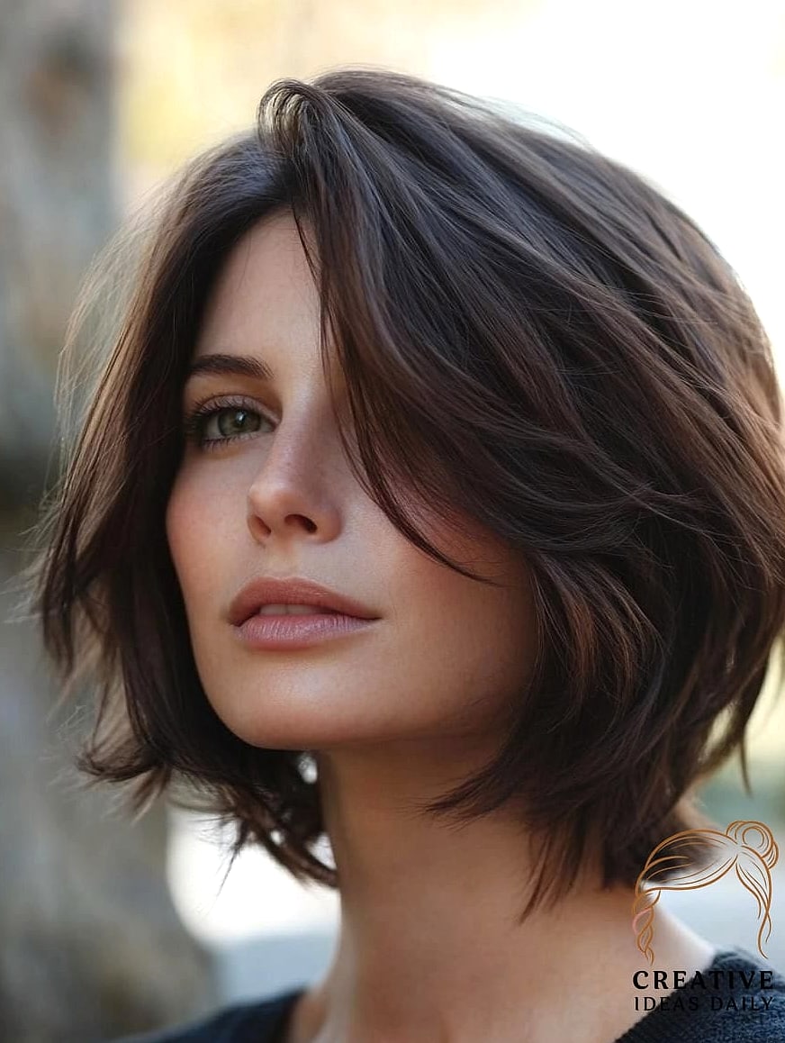 Chin-Length Bob With Textured Ends