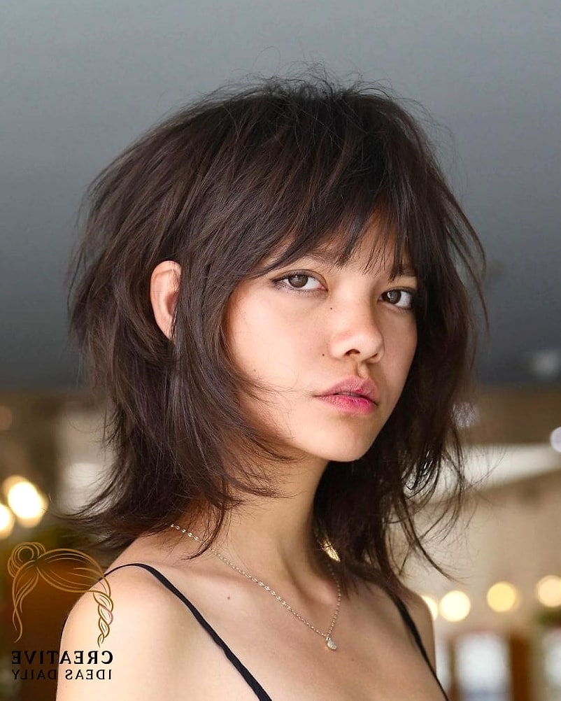 Choppy Bob with Bottleneck Bangs