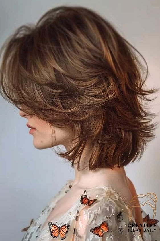 Choppy Butterfly Lob with Textured Ends