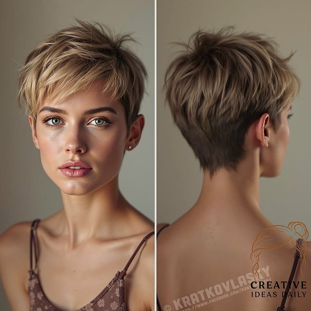 Choppy Layered Pixie