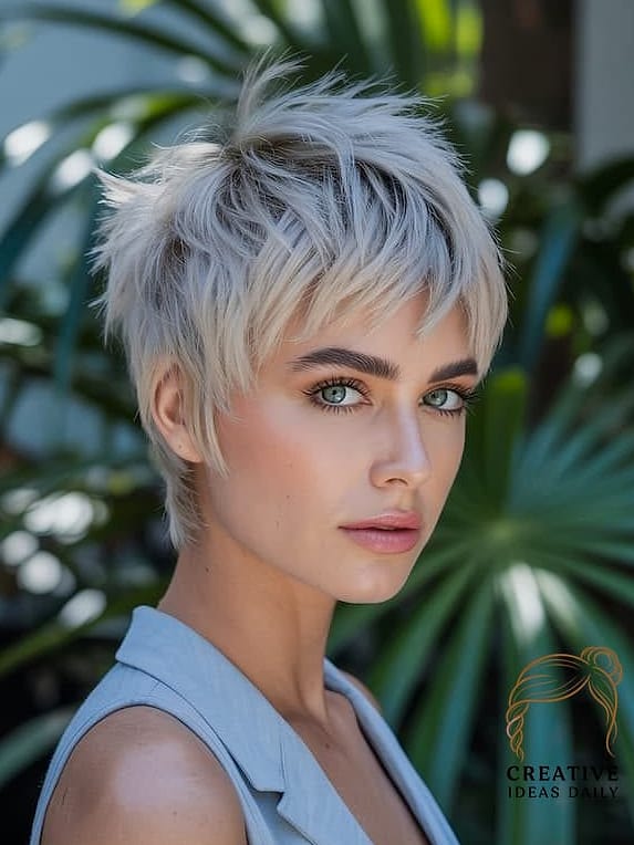 Choppy Pixie with Razored Ends