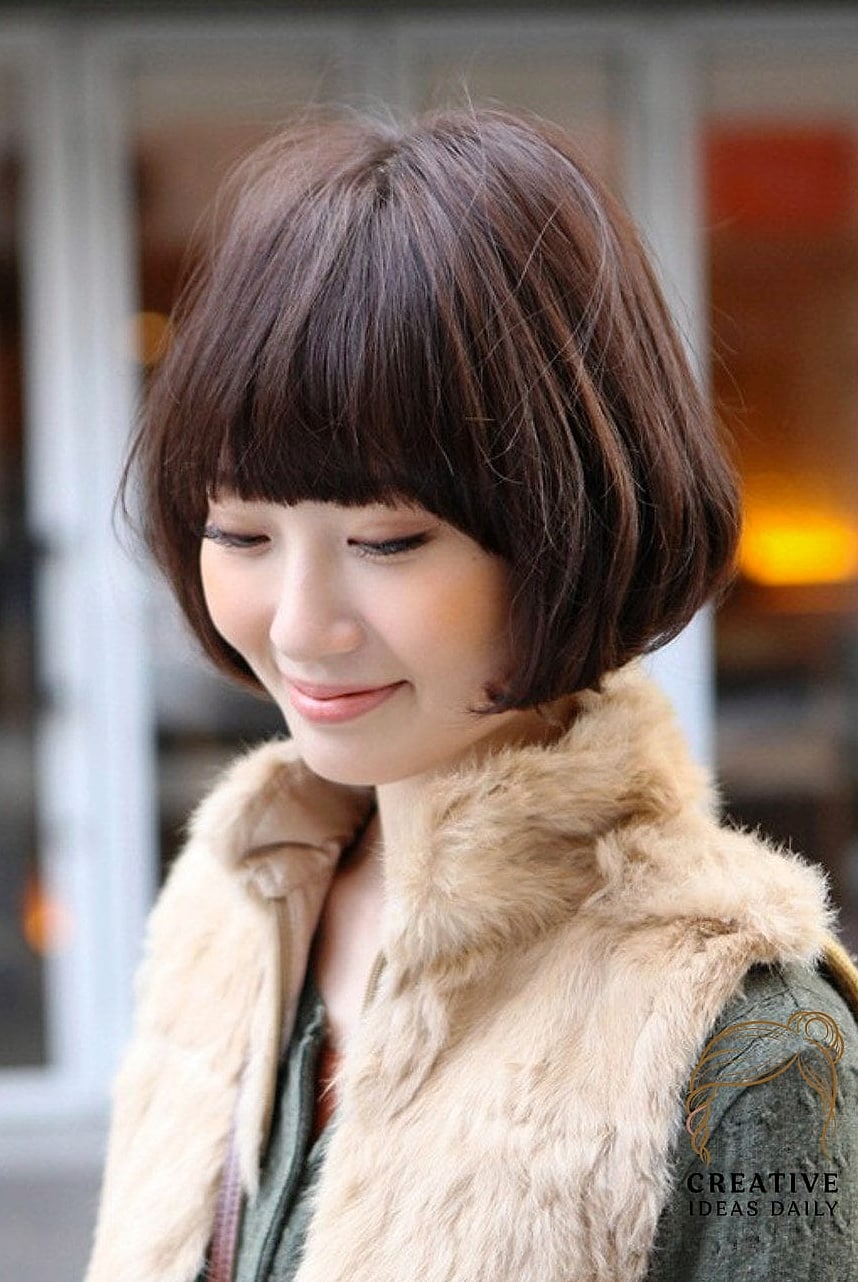 21 Asian Short Hair Ideas That Are Trending Right Now 1 Classic Blunt Bob
