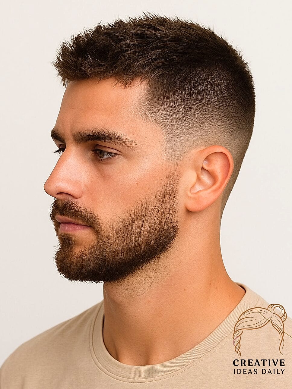 The Classic Crew Cut with a Twist