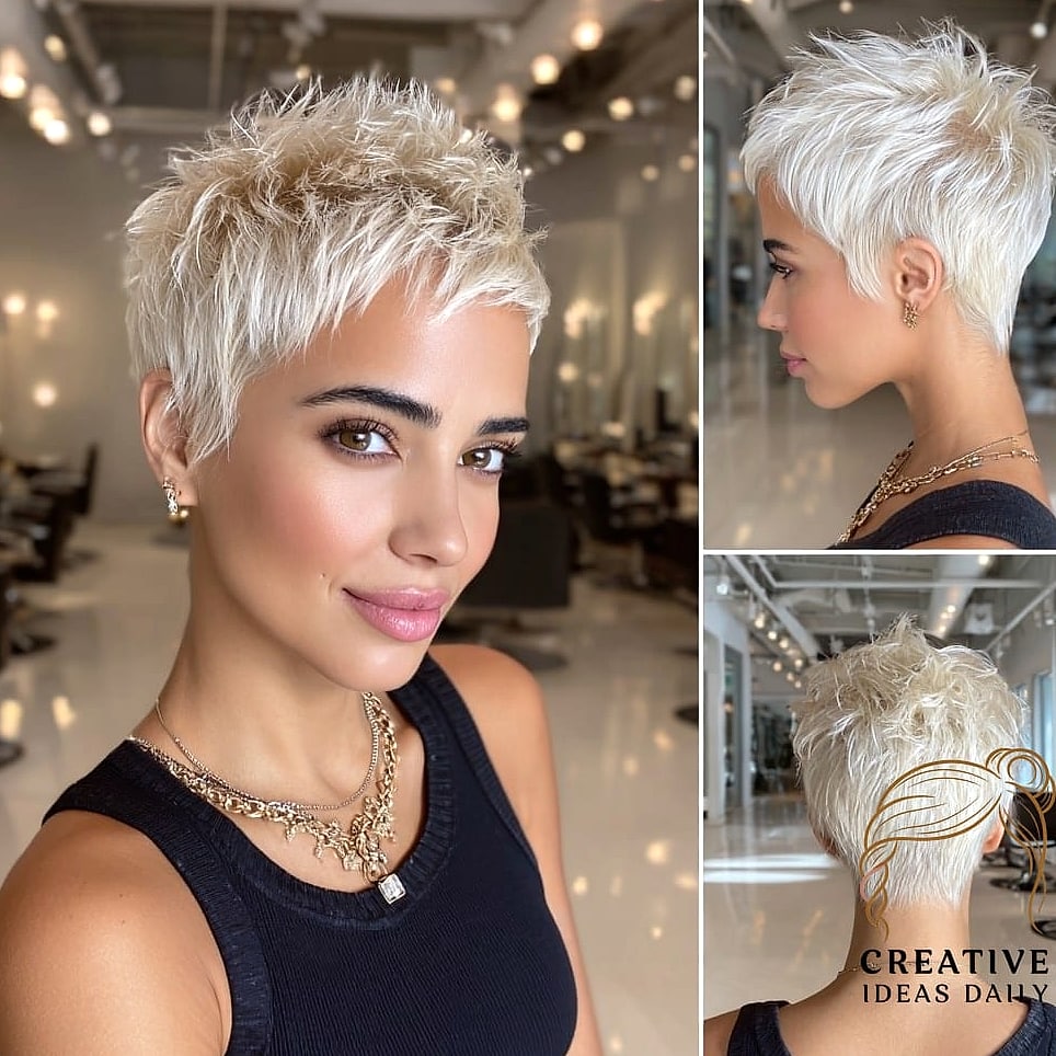 Classic Pixie with Textured Ends