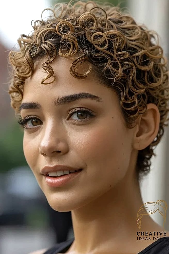 Cropped Curly Fro