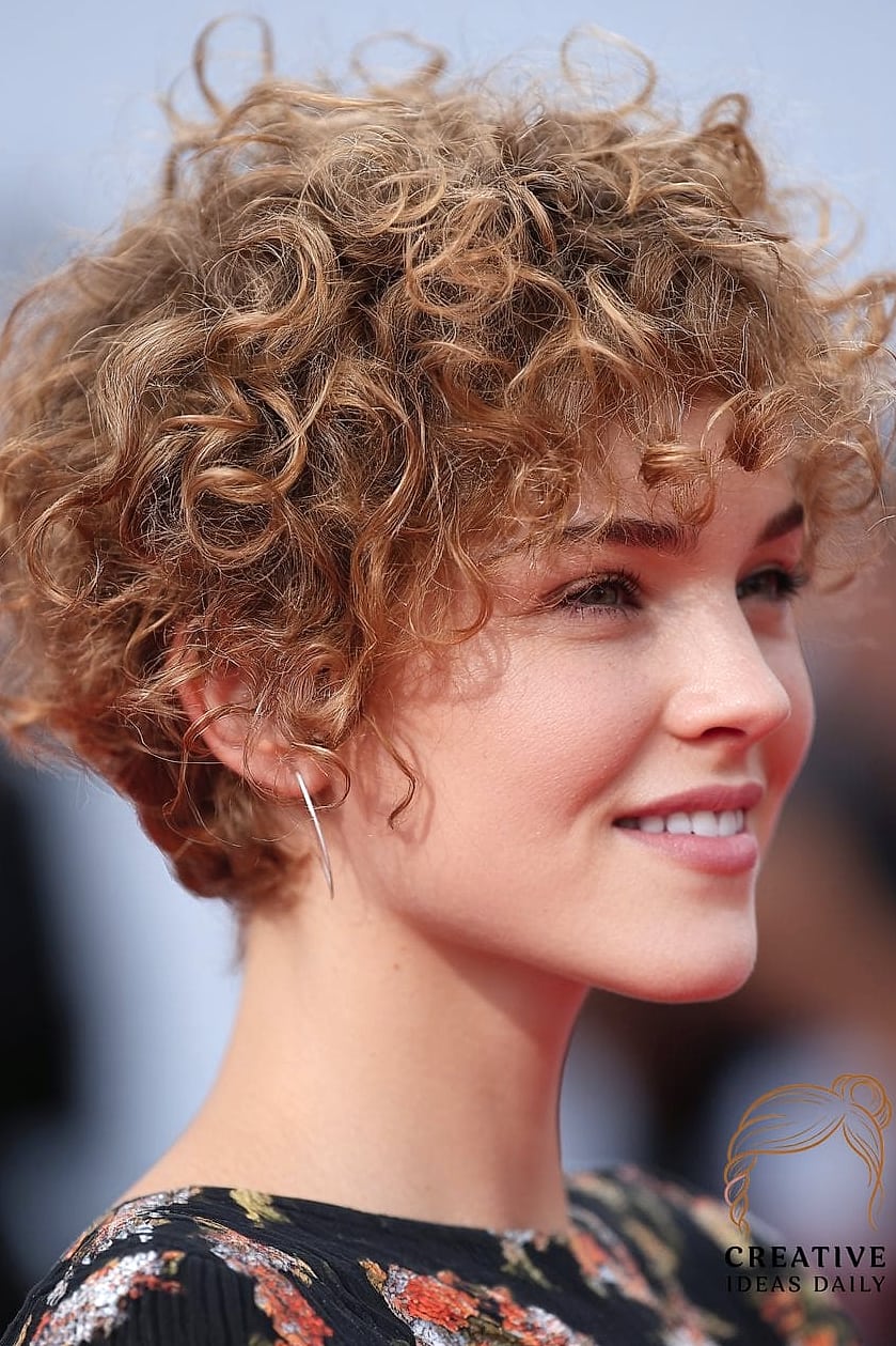 Cropped Curly Pixie