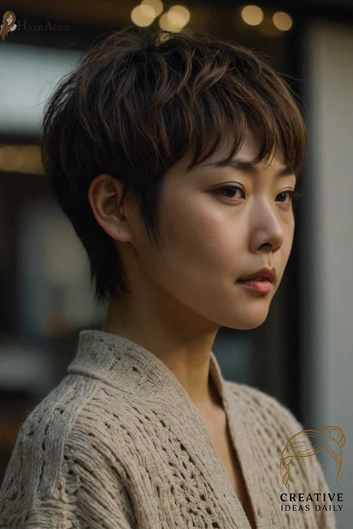 Cropped Cut with Blunt Micro-Bangs