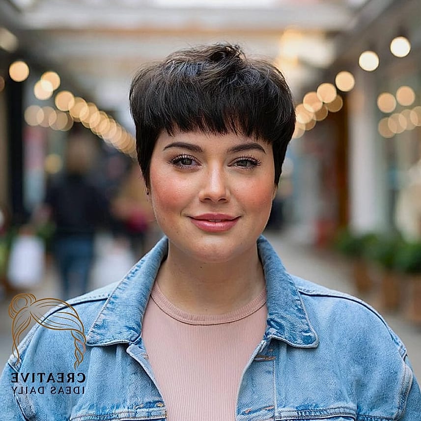 Cropped Pixie with Textured Fringe