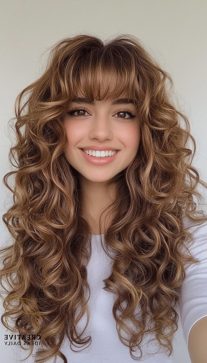Curly Fringe Bob