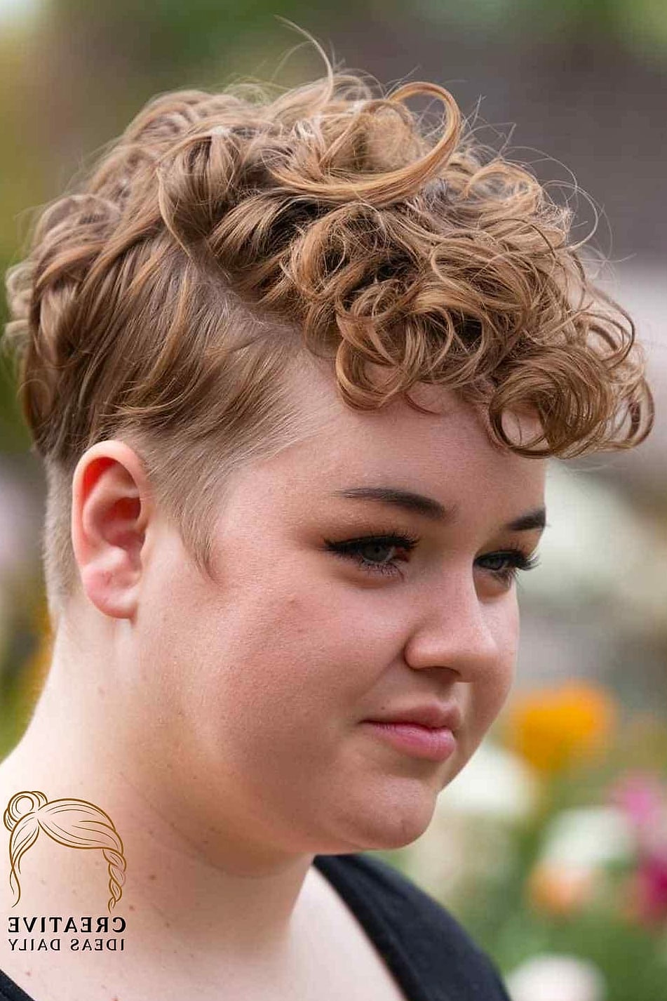 Curly Pixie Cut with Defined Shape