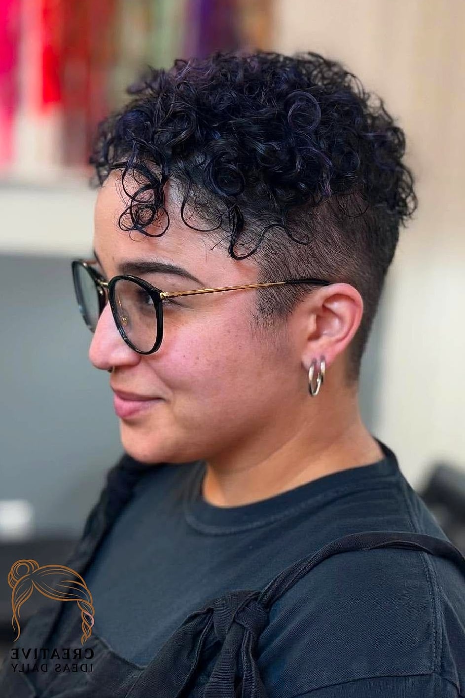 Curly Pixie Crop