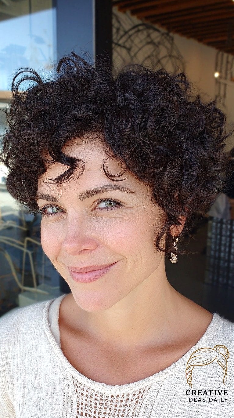 30 90S Pixie Cut Ideas You Need to Try Next 13 Curly Pixie with Volume