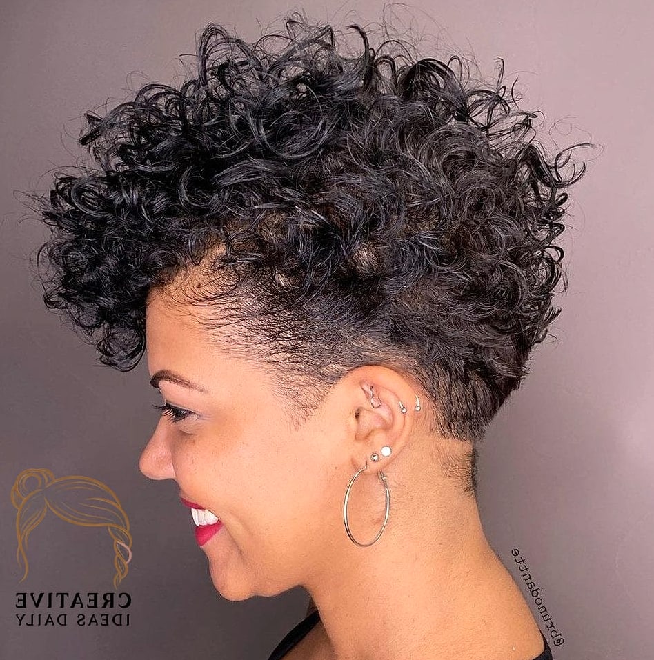 22 Pixie Cut Black Women Ideas Worth Bookmarking Right Now 17 Curly Pixie with Undercut