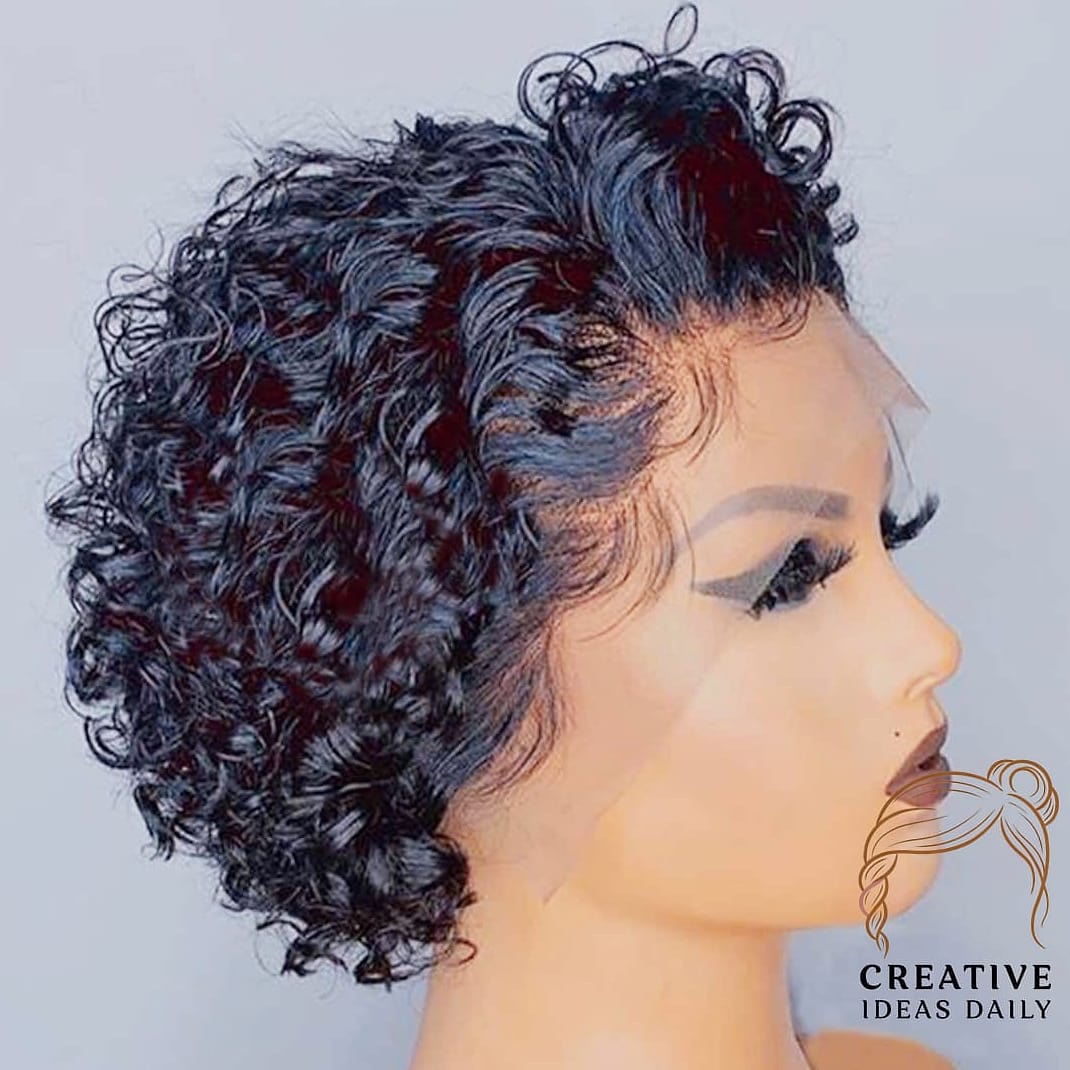 Curly Pixie Crop