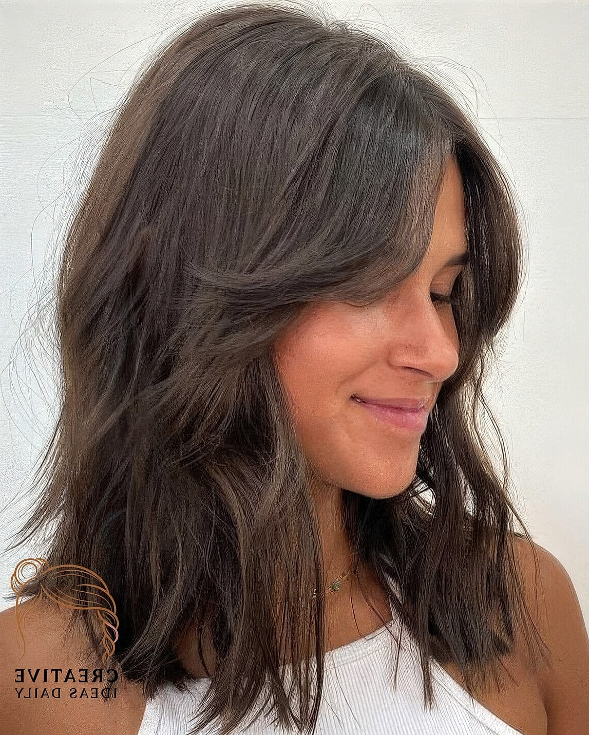 Curtain Bangs with Loose Layers