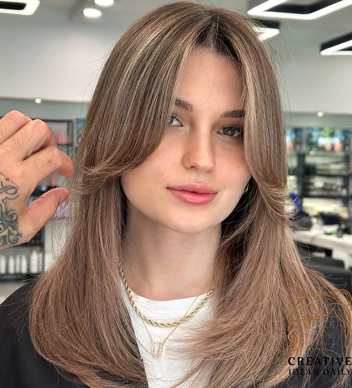 Curtain Bangs With Long Thick Straight Hair